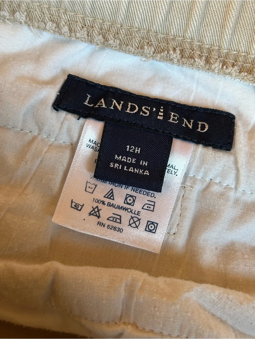 NWOT Lands End 12 Husky shorts
